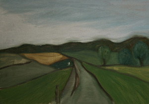 Landschaft nach Fu&szlig;mann